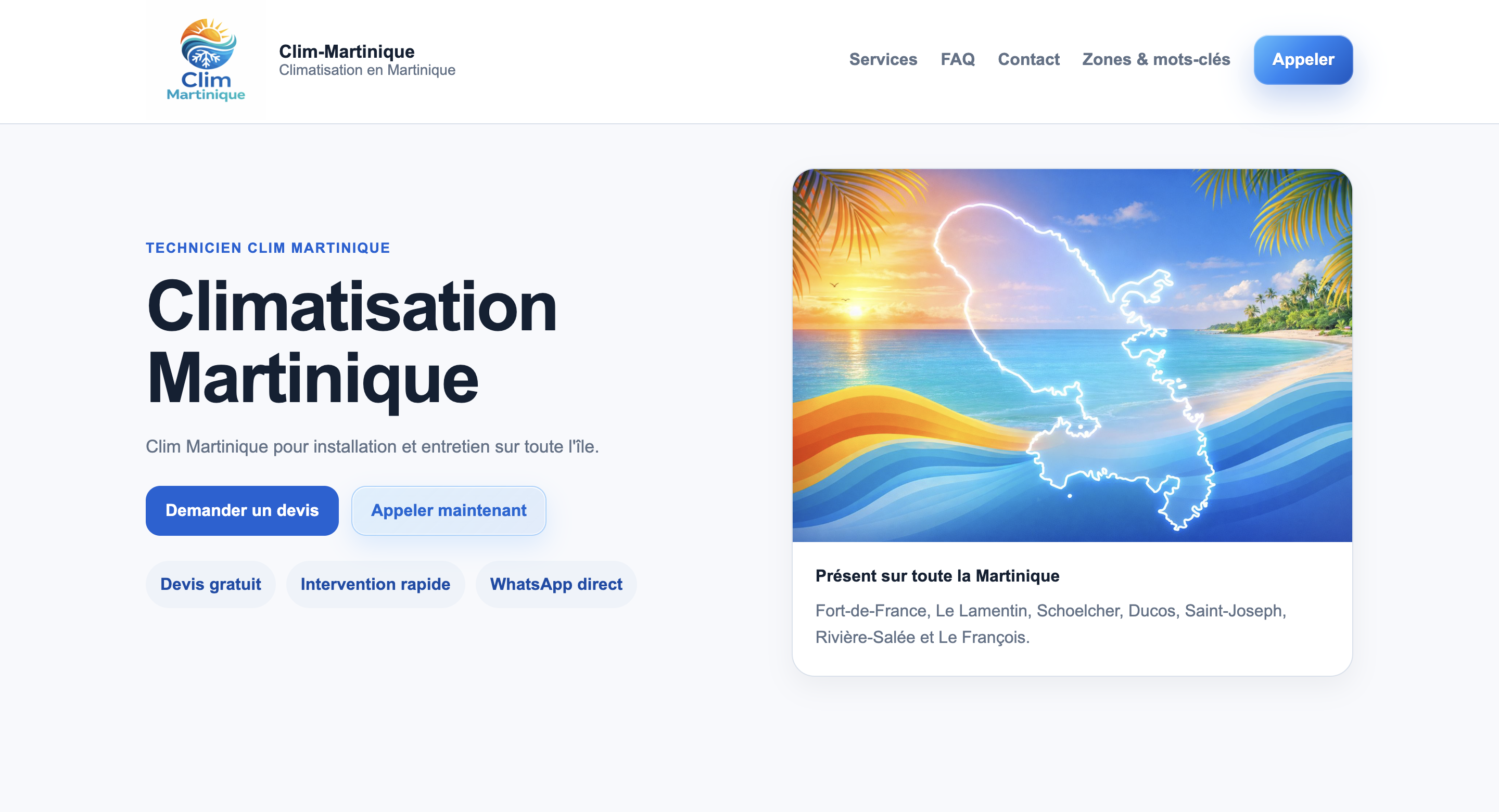 Site clim-martinique.fr
